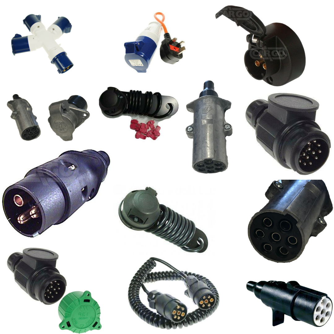 NEW 7 Pin Plastic Trailer Plug Extension Cable For 1.5M Male To Male 12V Trailer Lighting Board Caravan