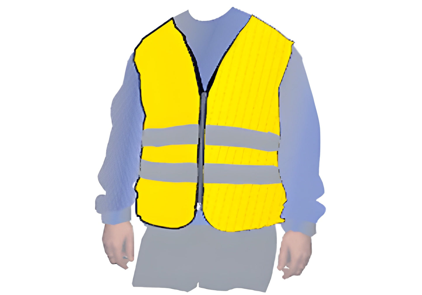 Hi Vis Waistcoat Yellow X Large 44-50" 113-125Cm Chest Xl Washable Maypole MP119
