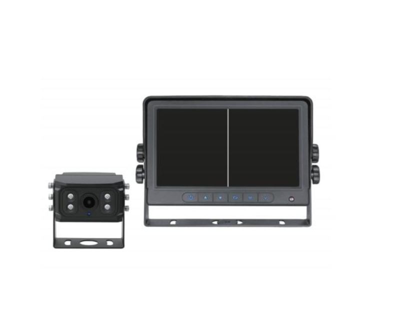 Black LED Global LG9001S AHD 1080P rear view wired split monitor dashcam with a 7 display and a 120-degree angle camera