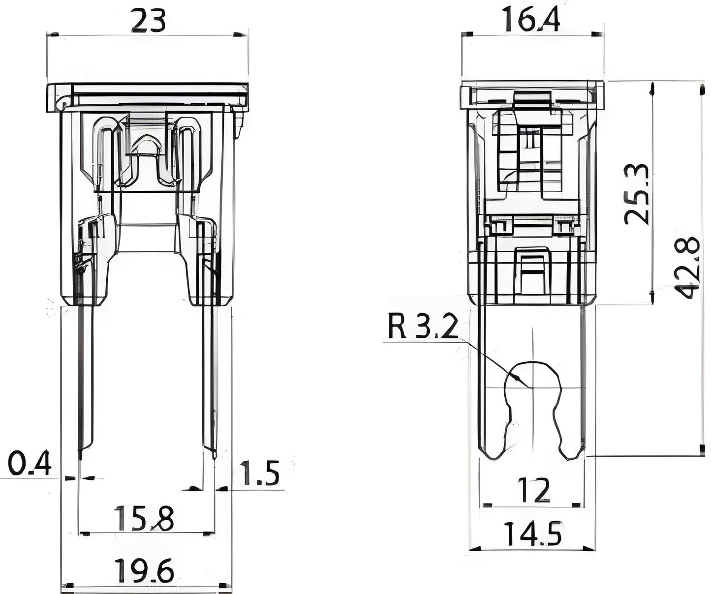 30 Amp Pal Japanese Fuse Slow Blow 294 Series Pink 12V 24V 32V Cargo 191155