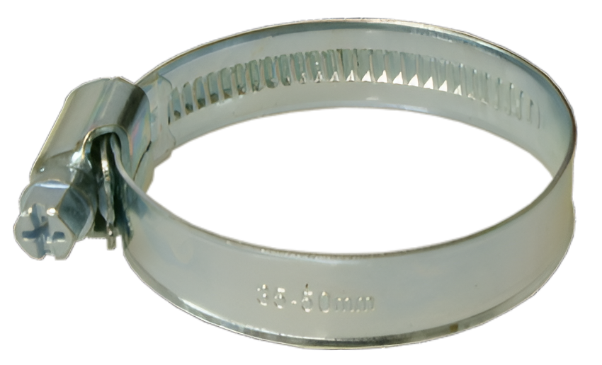 1x 35-50mm Hose Clip - Worm Drive, Zinc Plated CurrentCare 2A-MSE
