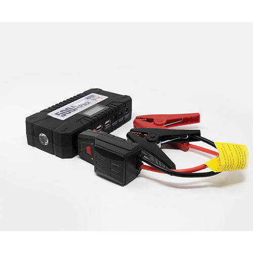 Jump Starter Power Pack 500A Usb Torch Rechargeable 12,000Mah Lithium Ion Maypole MP7433