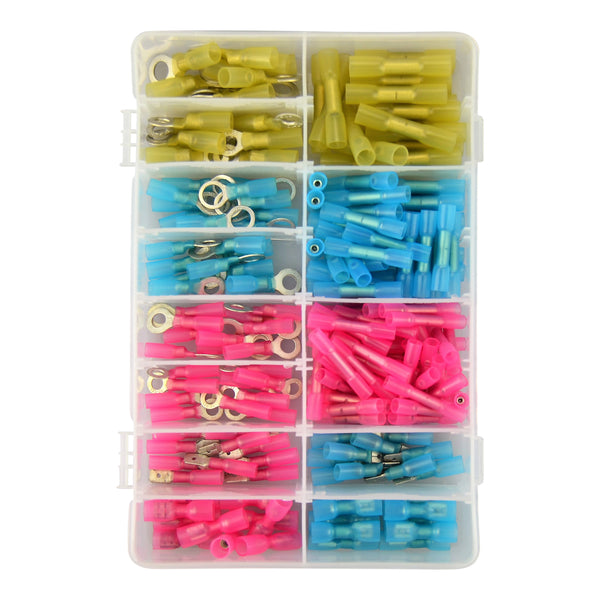 Heatshrink Terminal Assortments 210 Red Yellow and Blue 13 Compartments Ctie CHTA1