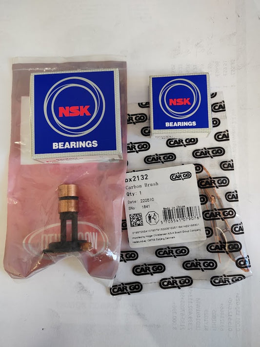 Bosch Alternator Repair Kit 6202 & 6303 Bearings Slip Ring & Brushes 0121715024