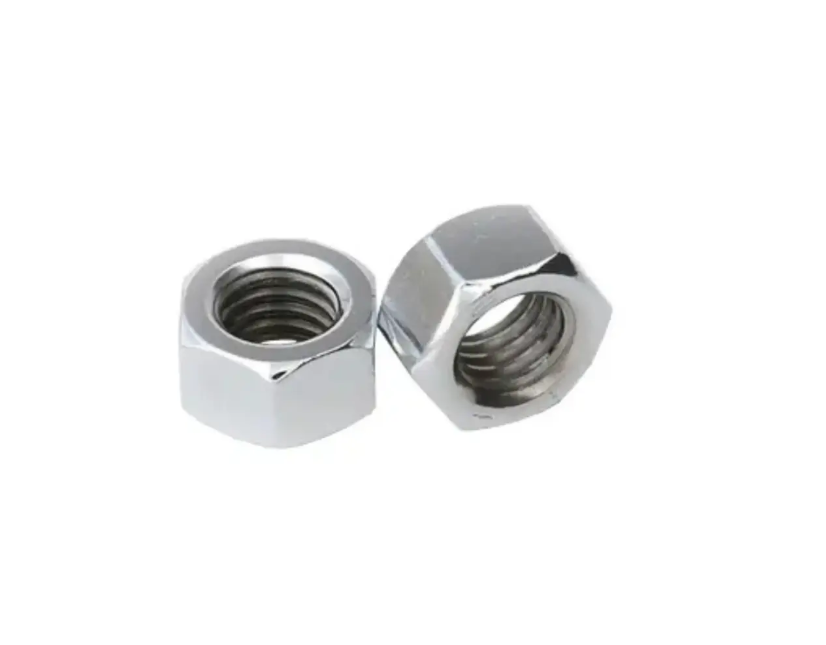 BZP steel nuts for automotive and general-purpose fastening. The image shows the hex head and internal threading, highlighting the quality finish.