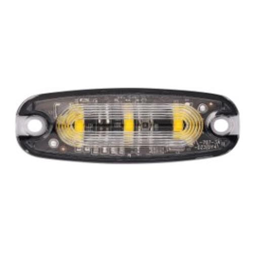 3 LED Slim Amber Warning Strobe with 3M Adhesive Mount LED GLOBAL LG763
