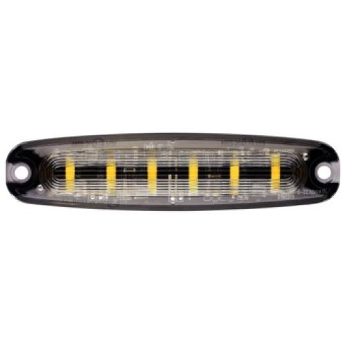 6 LED Slim Amber Warning Strobe with 3M Adhesive Mount, R65 Approved LED GLOBAL LG765