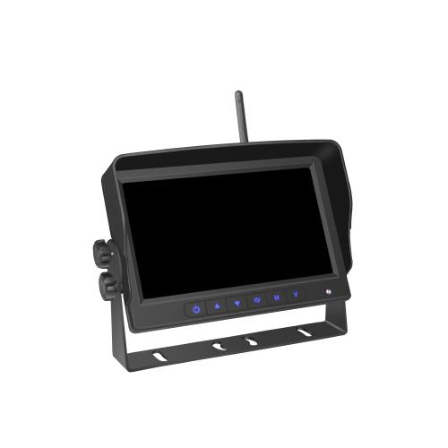 Wireless Rear View Security System 7" 4 Channel Monitor Colour LCD screen Kit LED GLOBAL LG9045