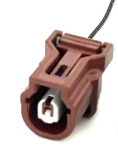 Brown 1-pin Honda alternator plug PL18-WL type with a 150mm repair wire lead from MURE