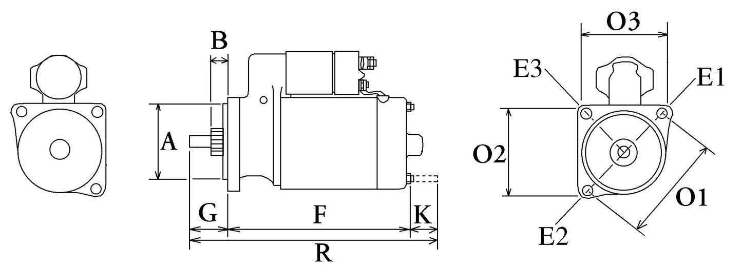 New 24V 6.0KW Starter Motor 12 Teeth Fits: DAF, 116378 / 0001.261.087