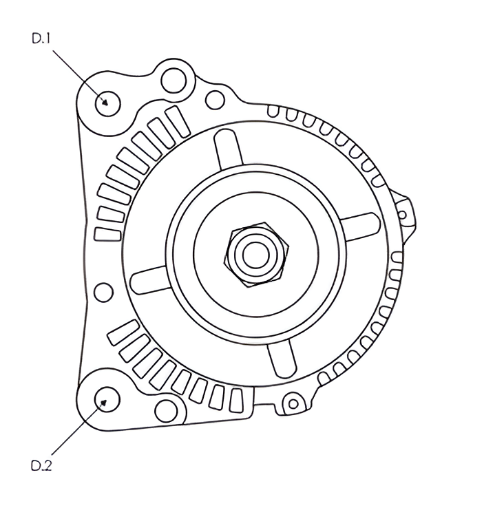 New Alternator 12v 90AMP Fits: Ford, Volvo, Mitsubishi etc. ALT10227
