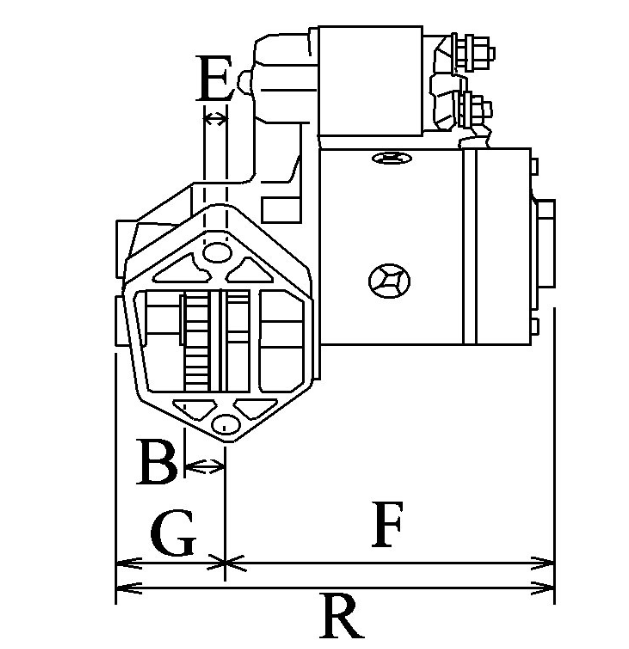 New 12V 2.5KW Starter Motor 12 Teeth Fits: Ford Transit, Tourneo Stop Start 115986 / STR50664
