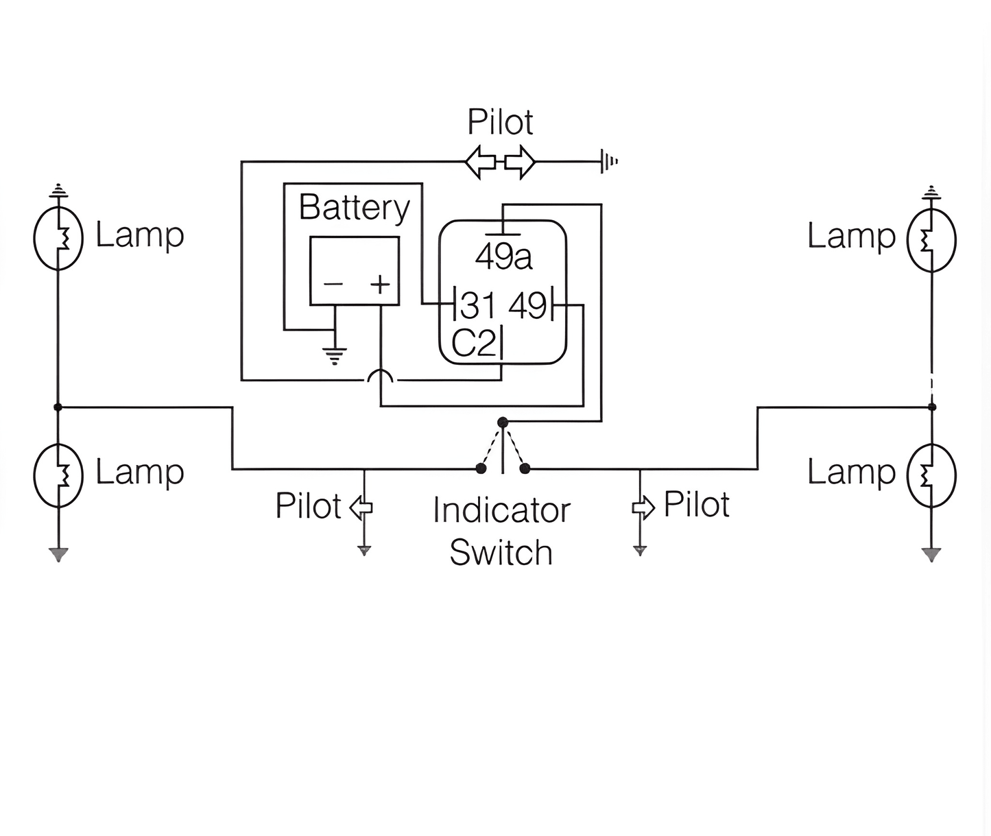 4 Pin Adjustable Flasher Relay Indicator 12V Unit 140W Max Indicator, Hazard CurrentCare 01-016