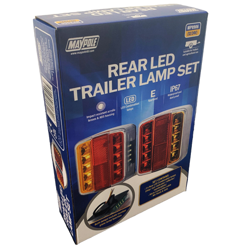 Pair Of 12/24V LED Rear Combination Lamps Dual Voltage Maypole MP8906