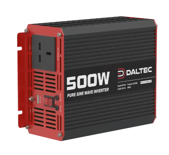 12V 500W Pure Sine Wave Power Inverter (12v DC-240v AC) USB Car Charger Daltec D-POW-01001