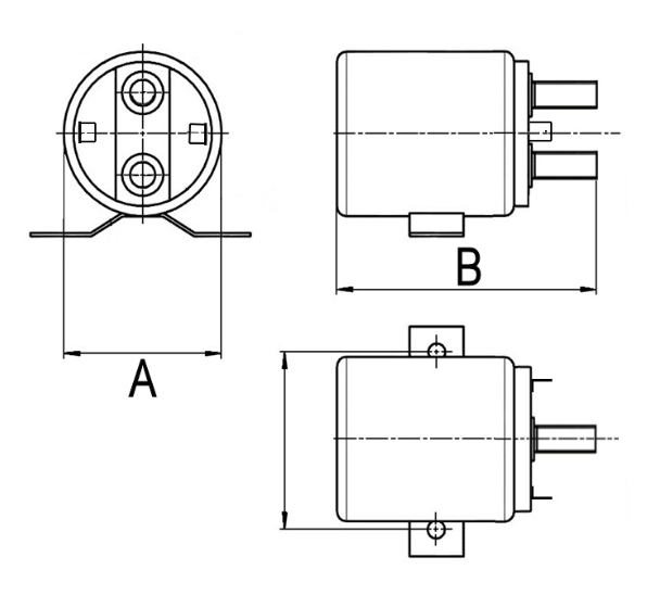 Universal Solenoid 200A 800A Continous 24V 24 V Volt Wood Auto Snd12946 - Mid-Ulster Rotating Electrics Ltd