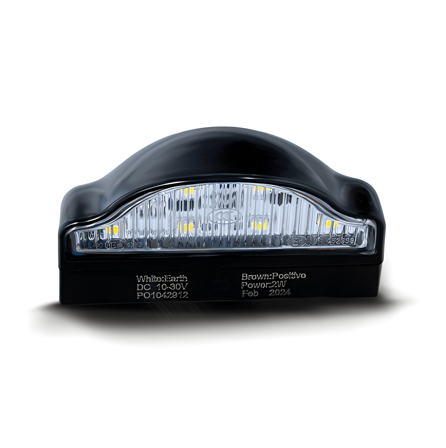Number Plate Lamp Light White 6 Led Dual Voltage 12V 24 Maypole MP8227B