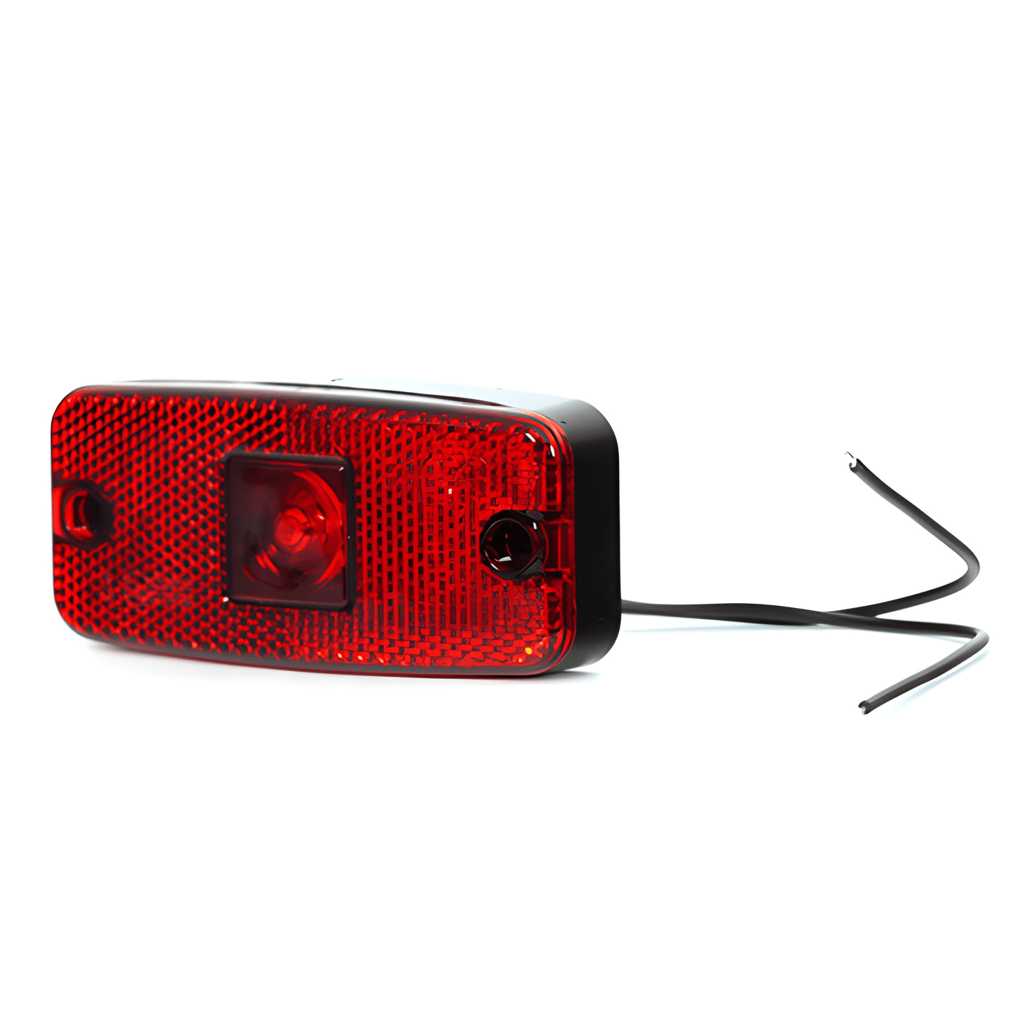 Red Led Rear Marker Lamp Light With Reflector Was 12V 24V Maypole MP8577B