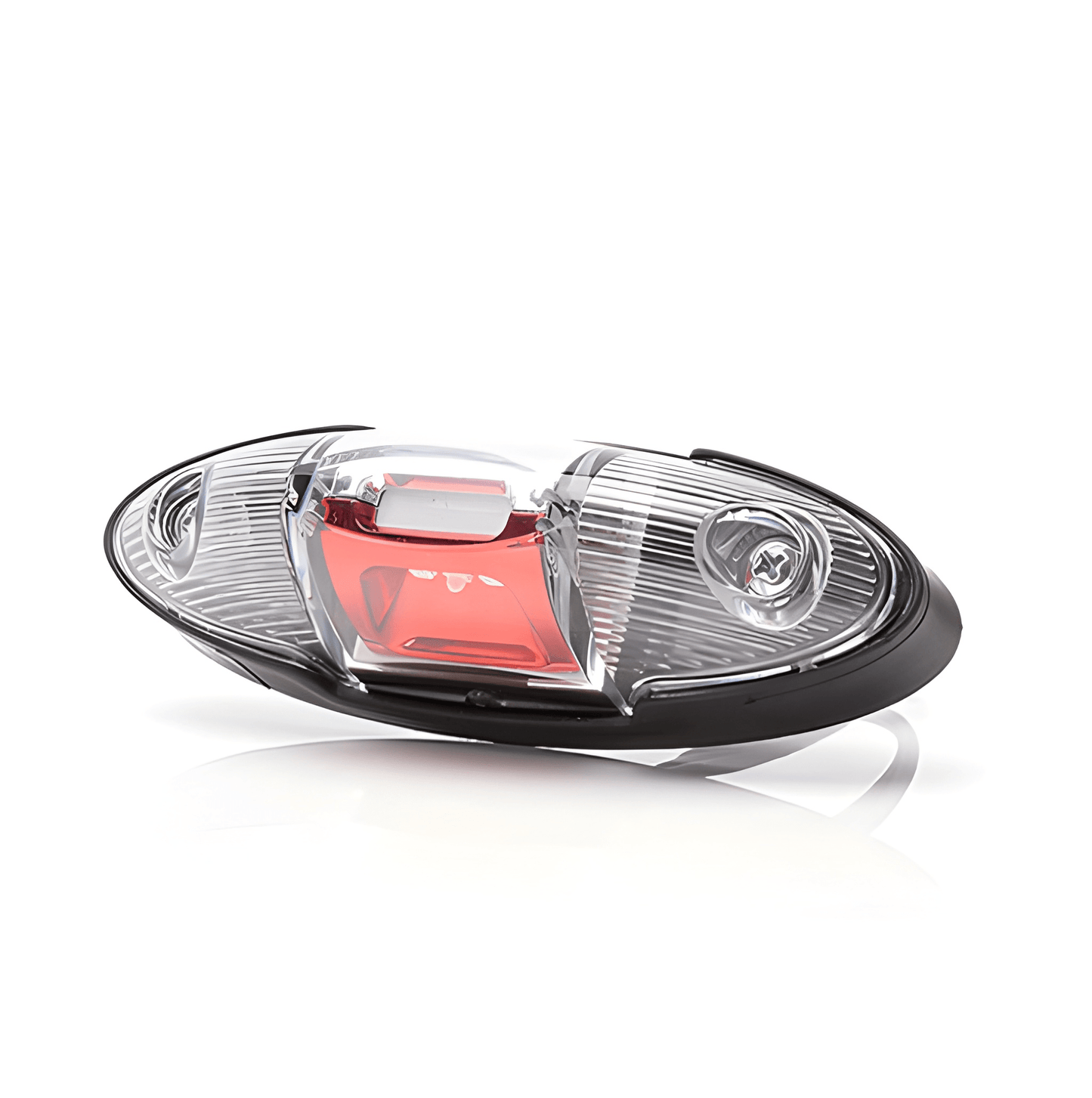 LED Red/White Outline Marker Lamp 12v 24v Maypole MP8981B
