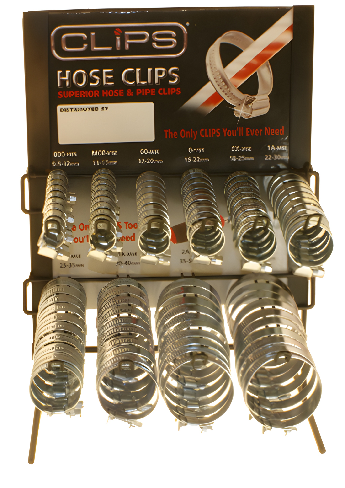 Mild Steel Hose Clip Display Stand CurrentCare 23-003-MSE