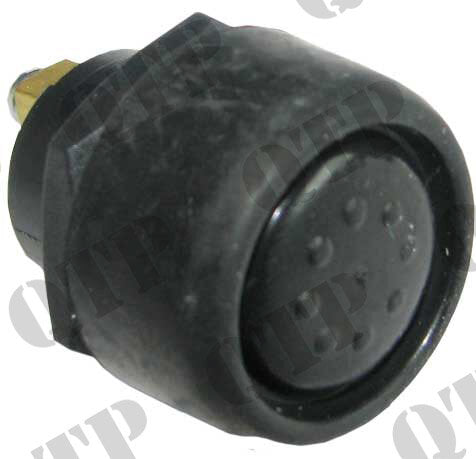 A black plastic push button switch with M22 insulated screw terminals.