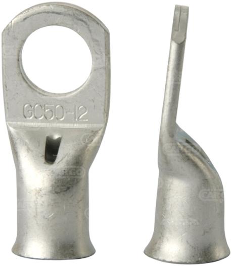 5X 50mm X M12 Copper Tube Crimp Terminal Ring Battery Cable Eye Cargo 192925 CTT5012