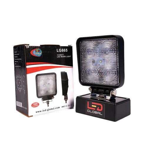 15 Watt LED Square Work Light, 1000 Lumen LED GLOBAL LG865