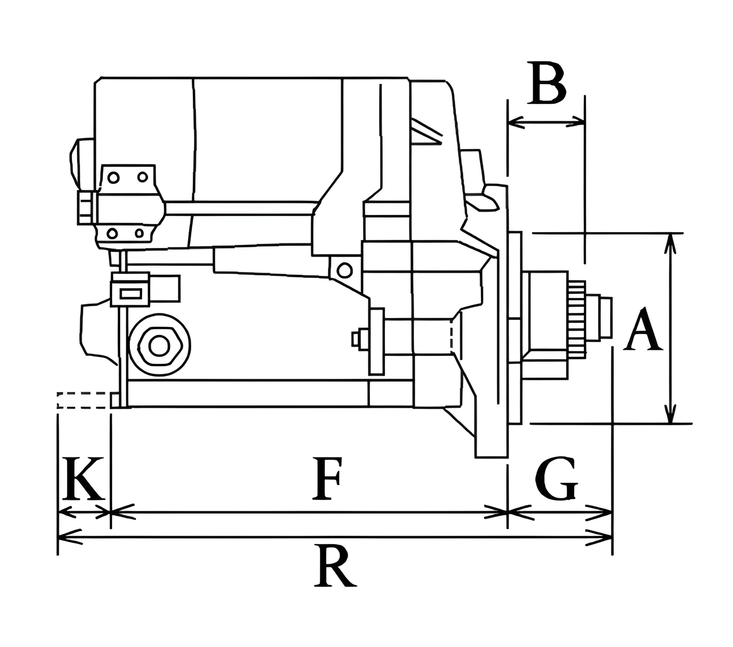 New 12V 1.4KW Starter Motor 9 Teeth Fits Kubota 110246 / STR70489
