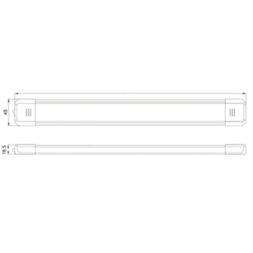 12v-30v 570mm LED INTERIOR LIGHT 1200LUM IP67 Pre wired Screw Fixing LED Global LG186