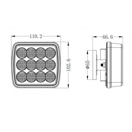LED Rechargeable Warning Strobe Kit Double Flash Micro USB Wireless Light ECE Approved LED Global LG773