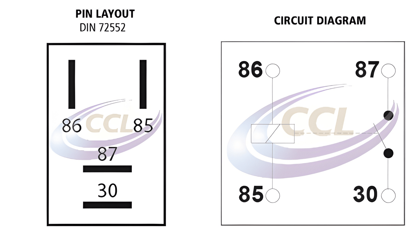 12V 40A Normally Open Contact 4 Pin Micro Relay Current Care 13-001