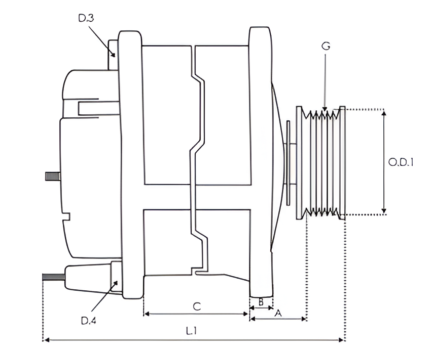 New Alternator 12v 90AMP Fits: Ford, Volvo, Mitsubishi etc. ALT10227