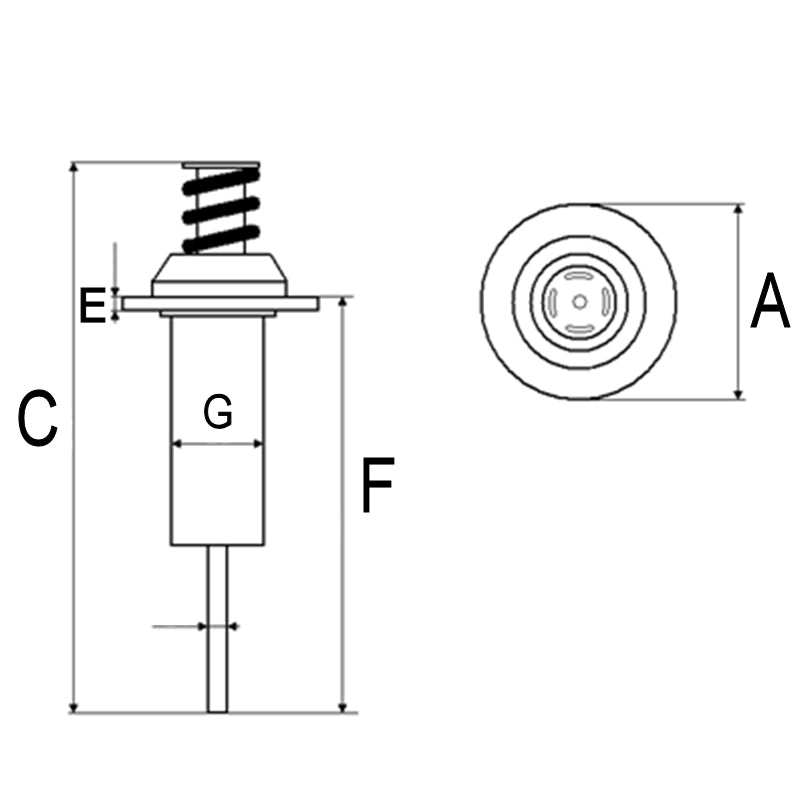 Starter Solenoid Plunger Nippon Denso Toyota Caterpillar Cargo 132570