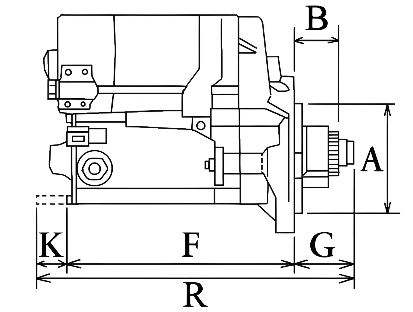 New 24V 4.5KW 10 Teeth Starter Motor Fits Caterpillar, Cummins 114282 / STR70292