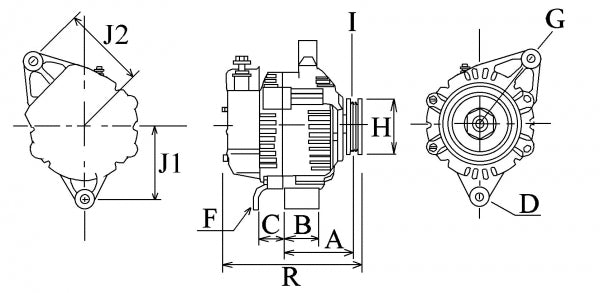 New Alternator 12v Buick Jeep GMC Pontiac Chevrolet Oldsmobile Cadillac Hyster Forklift 110233 - Mid-Ulster Rotating Electrics Ltd
