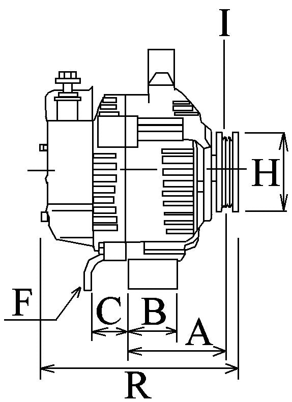 New Alternator 12v Buick Jeep GMC Pontiac Chevrolet Oldsmobile Cadillac Hyster Forklift 110233 - Mid-Ulster Rotating Electrics Ltd