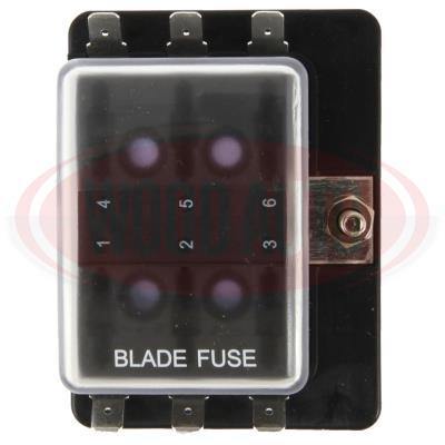 6 Way Led Blade Fuse Box Holder 12V / 24V Standard Ato Circuit Wood Auto Fuh1731L - Mid-Ulster Rotating Electrics Ltd
