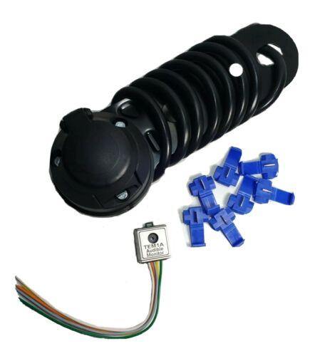 Maypole 7-Pin 12S Towing Socket With 2m Cable – Pre-Wired Trailer Socket MP809B2M