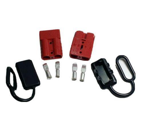 Red Replacing Anderson Connectors 50A 600V Battery Plug & Socket Mure Rac50 - Mid-Ulster Rotating Electrics Ltd