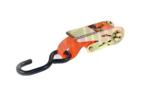 Ratchet Strap Tie Down 2 X S Hooks 4.5M X 25Mm 600Kg Break Force Maypole Mp607 - Mid-Ulster Rotating Electrics Ltd