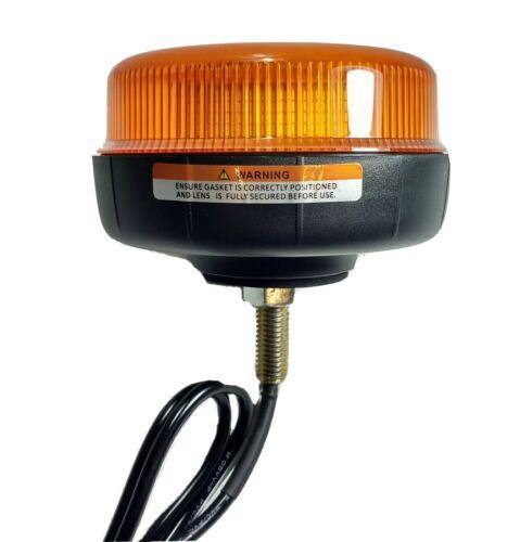 Mini Led Beacon Single Bolt Mount Amber Multi Function 12V 24V Maypole Mp4072 - Mid-Ulster Rotating Electrics Ltd