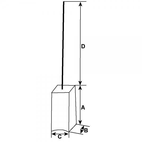 12v Alternator Brush Kit Set To Fit Delco Remy Delphi 140912 - Mid-Ulster Rotating Electrics Ltd