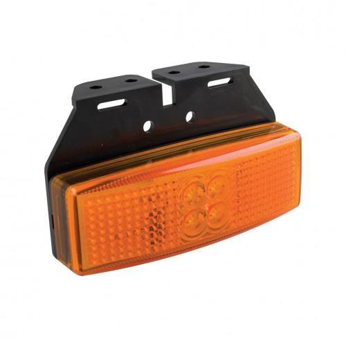 Amber Side Outline Marker Lamp With Angled Bracket 12V 24V Led Autolamps 1491Am - Mid-Ulster Rotating Electrics Ltd