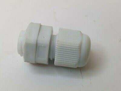 4 X Cable Gland Lock Nut Ip68 Rated Cord Grip 6Mm Max Dia White Nylon Mure Pg7-W - Mid-Ulster Rotating Electrics Ltd