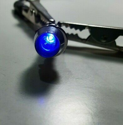 Blue Led Warning Indicator Round Panel Light Lamp 12V 24V Cargo 181573 - Mid-Ulster Rotating Electrics Ltd