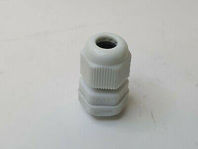 4 X Cable Gland Lock Nut Ip68 Rated Cord Grip 6Mm Max Dia White Nylon Mure Pg7-W - Mid-Ulster Rotating Electrics Ltd
