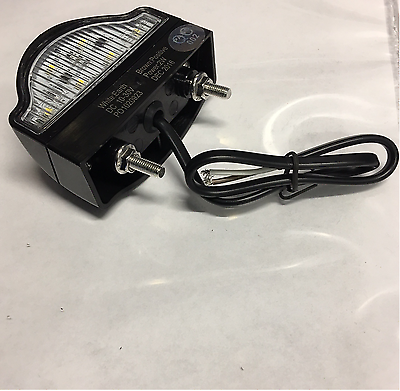 Number Plate Lamp Light White 6 Led Dual Voltage 12V 24 Maypole Mp8227B - Mid-Ulster Rotating Electrics Ltd