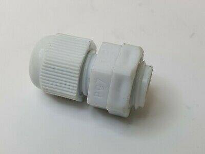 4 X Cable Gland Lock Nut Ip68 Rated Cord Grip 6Mm Max Dia White Nylon Mure Pg7-W - Mid-Ulster Rotating Electrics Ltd