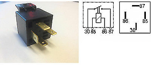 4 Pin On/Off Relay Switch 6.3Mm With Bracket 24V 20A Robinson Ed008 - Mid-Ulster Rotating Electrics Ltd