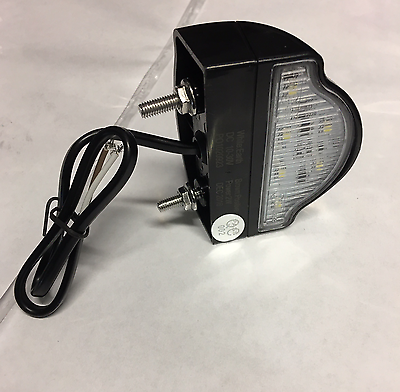 Number Plate Lamp Light White 6 Led Dual Voltage 12V 24 Maypole Mp8227B - Mid-Ulster Rotating Electrics Ltd